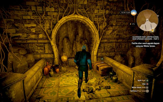 Diagram inside the cave - Superior Griffin School Gear - Griffin School Gear - The Witcher 3 Wild Hunt Guide & Walkthrough