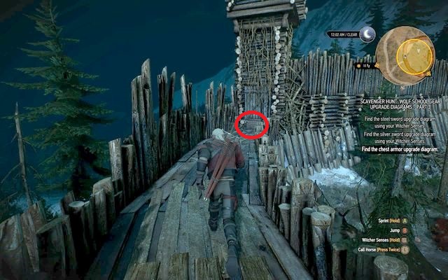 You will have to climb on a wall of the town - Superior Wolf School Gear (DLC) - Wolf School Gear (DLC) - The Witcher 3 Wild Hunt Guide & Walkthrough