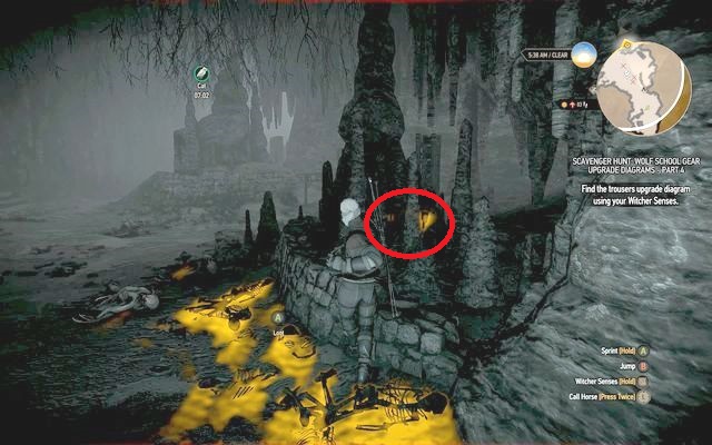 There are some nekkers in this cave as well as a rotfiend - Superior Wolf School Gear (DLC) - Wolf School Gear (DLC) - The Witcher 3 Wild Hunt Guide & Walkthrough