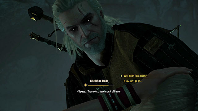 When you make a decision under time pressure, try to pick some option before the game will do that for you - Meeting NPCs - Exploring the game world - The Witcher 3: Wild Hunt Game Guide & Walkthrough