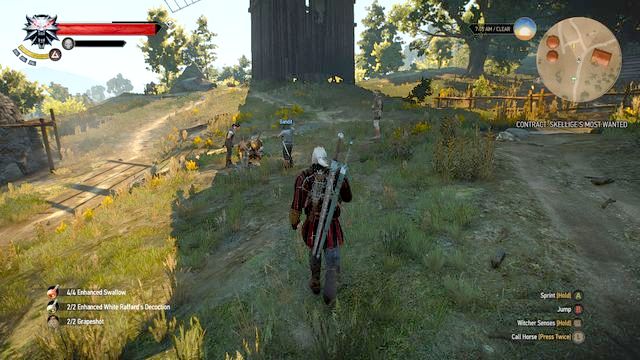 Bandits near the village - The Witcher 3 Wild Hunt: Fools Gold - walkthrough - Free DLC - The Witcher 3 Wild Hunt Guide & Walkthrough