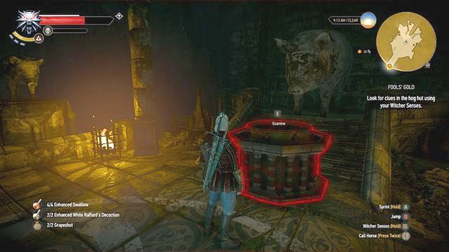 Altar in the temple - The Witcher 3 Wild Hunt: Fools Gold - walkthrough - Free DLC - The Witcher 3 Wild Hunt Guide & Walkthrough