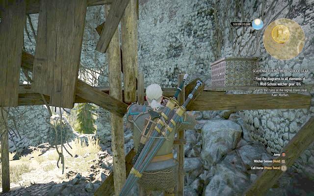 Chest with the notes - The Witcher 3 Wild Hunt: Basic Wolf School Gear - Wolf School Gear (DLC) - The Witcher 3 Wild Hunt Guide & Walkthrough