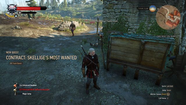 The note on the board in Fyresdal - The Witcher 3 Wild Hunt: Contract, Skelliges Most Wanted - walkthrough - Free DLC - The Witcher 3 Wild Hunt Guide & Walkthrough