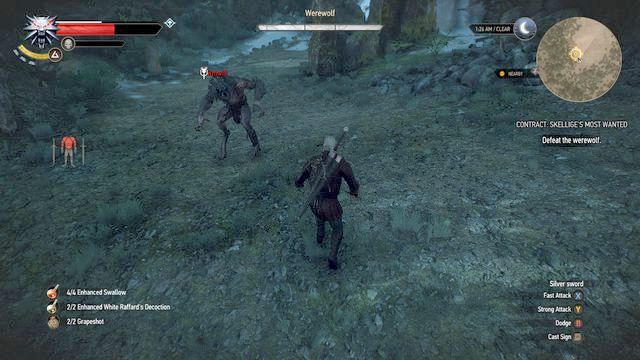 A werewolf - whether you want it or not, you will have to fight with this one - The Witcher 3 Wild Hunt: Contract, Skelliges Most Wanted - walkthrough - Free DLC - The Witcher 3 Wild Hunt Guide & Walkthrough