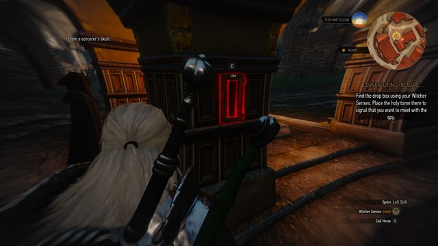 Place the book in the box that can be found behind one of the shrines pillars. - Count Reuven Treasure - main quest - Free City of Novigrad - The Witcher 3 Wild Hunt Guide & Walkthrough
