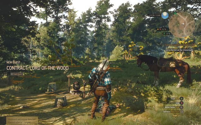 The camp with a dead dwarf - this is where you start the quest - Witcher contracts in Farcorners - Farcorners - The Witcher 3 Wild Hunt Guide & Walkthrough