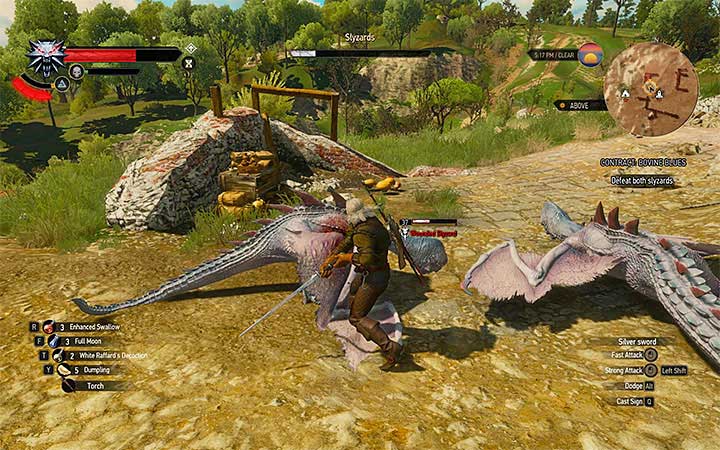 Use Aard to bring the monsters to the ground, or to stun them - Contract: Bovine Blues - slyzards contract - Witcher contracts and Treasure hunts quests - The Witcher 3: Blood and Wine Game Guide