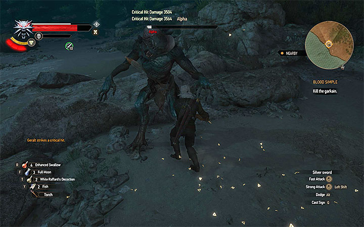 Attack the boss after each unsuccessful jump - Blood Simple - quest about helping Orianna - Main quests - The Witcher 3: Blood and Wine Game Guide