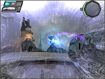 Disabling all three turrets and avoiding the missiles will allow you to go to a new area of the map - Consequences II - Walkthrough - Timeshift - Game Guide and Walkthrough