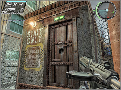 I guess you won't be surprised by the fact that you must destroy the gas canisters to trigger a large explosion (screen) - Getaway III - Walkthrough - Timeshift - Game Guide and Walkthrough