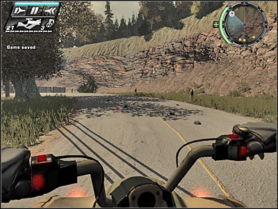 Keep going straight, however you must turn right once you're close enough to a large truck - Road Trip II - Walkthrough - Timeshift - Game Guide and Walkthrough