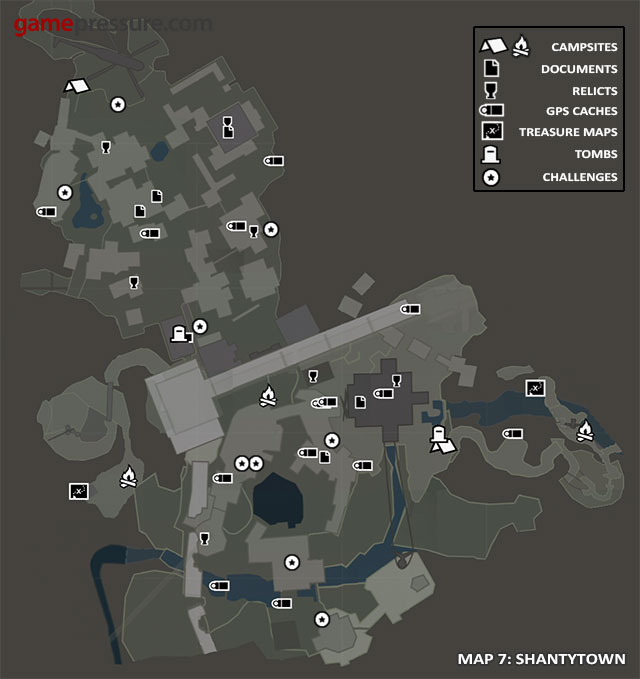 Map Collectibles: Shantytown - Tomb Raider Game Guide gamepr