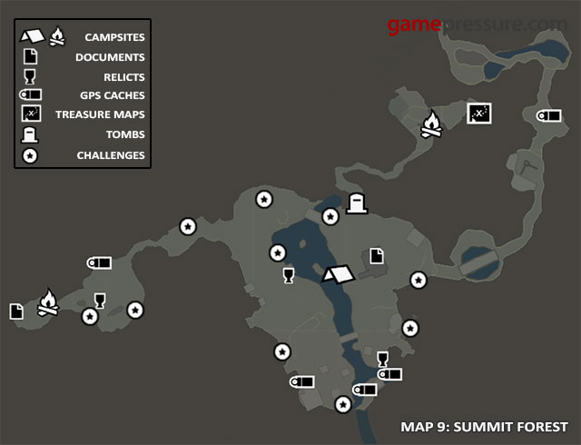Map Collectibles: Summit Forest - Tomb Raider Game Guide gam