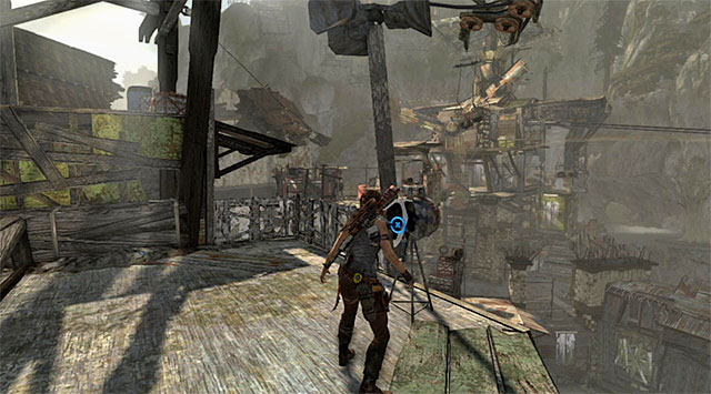 The Alarm siren has been placed by the edge; use the axe to destroy it (reward: 10 XP) - Silencer | Collectibles: Shantytown - Collectibles: Shantytown - Tomb Raider Game Guide