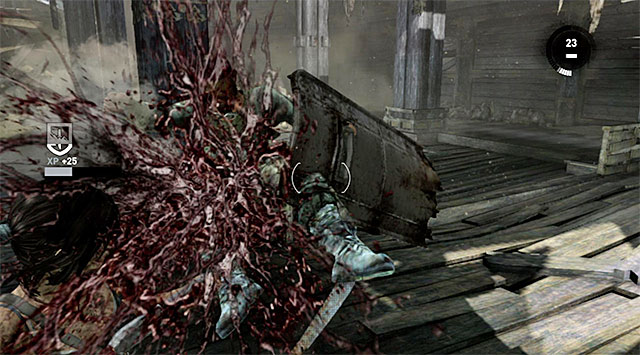 Youll walk right into a new shootout - Find a Way Out | 11: Another Fine Mess Walkthrough - 11: Another Fine Mess | Walkthrough - Tomb Raider Game Guide