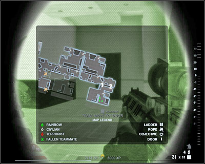 Head on to a new door which can be found to your right - Scene 1 - Penthouse - part 3 - Act 5 - Theater - Tom Clancys Rainbow Six: Vegas 2 - Game Guide and Walkthrough