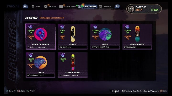 Trophy type: gold - Tony Hawks Pro Skater 1+2: Trophies/Achievements guide - Appendix - Tony Hawks Pro Skater 1+2 Guide