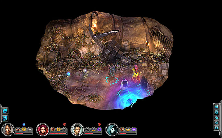 Interact with the Maw to enter the treasure room - Old Slave Block Map - M17 - Bloom: Vast Interior - Torment: Tides of Numenera Game Guide