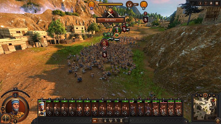 When you force your opponents troops to retreat, you will see a Grim Reaper icon under the units and leaders icons - Total War Troy: Battles - how to fight? - Basics - Total War Troy Guide