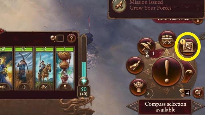 Looking at the bottom-right corner of the screen you'll see a circular menu - Total War Warhammer 3: Grand Cathay: Unique mechanics - Great Katai - Total War Warhammer 3 Guide