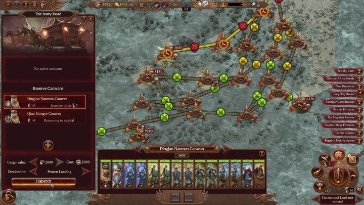 The paths aren't well-visible at first. You discover them by sending out caravans. - Total War Warhammer 3: Grand Cathay: Unique mechanics - Great Katai - Total War Warhammer 3 Guide