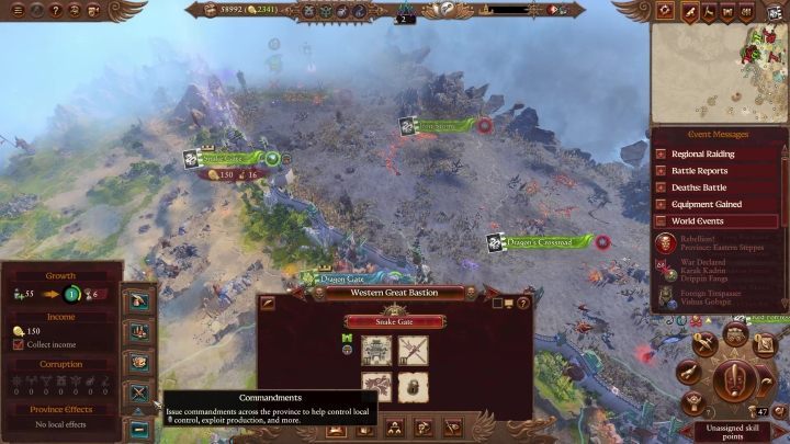 Grand Cathay has access to unique settlements - gates - Total War Warhammer 3: Grand Cathay: Unique mechanics - Great Katai - Total War Warhammer 3 Guide