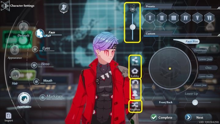 The middle menu is very useful in character creation - Tower of Fantasy: Character creation and customization - Basics - Tower of Fantasy Guide