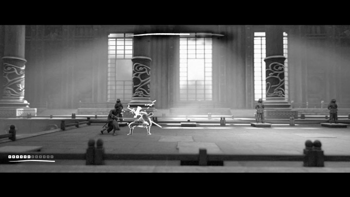 A safe tactic is to block Sadatame's combos and then attack him - Trek to Yomi: Chapter 5 - walkthrough - Walkthrough - Trek to Yomi Guide