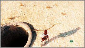 Sobald sich die Landschaft ändert, schauen Sie sich um und nähern Sie sich dem einzigen Objekt, das nicht wie gewöhnlicher Sand aussieht [1] – Uncharted 3: Kapitel 18 – Komplettlösung für Rub al Khali – Komplettlösung – Uncharted 3 Drakes Deception Guide
