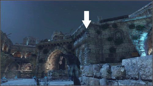 Nach dem ersten Gefecht mit den Feinden lassen Sie mit Sully eine Zugbrücke herunter – Uncharted 3: Kapitel 8 Schatzführer – Schätze – Uncharted 3 Drakes Deception Guide