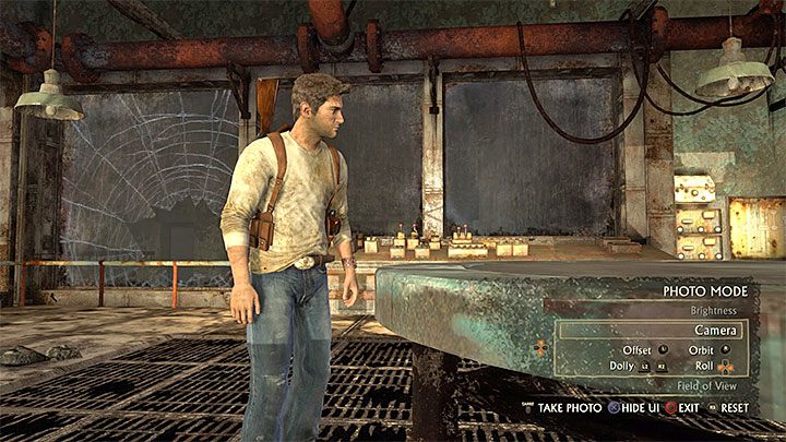 From this point on, you can press the lower directional button to activate the Photo Mode - Uncharted Drakes Fortune Guide