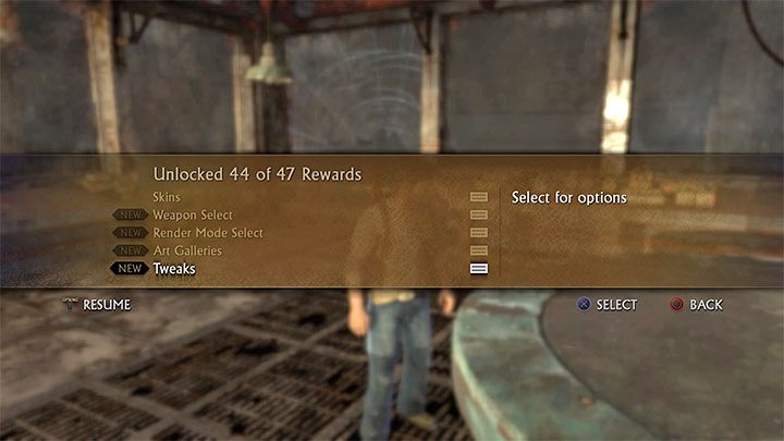 The cheat codes become available after you finish the game for the first time (on any difficulty level) - Uncharted Drakes Fortune Guide