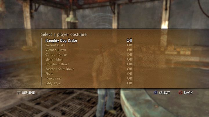 As you make progress with the story, new character skins are being unlocked - Uncharted Drakes Fortune Guide