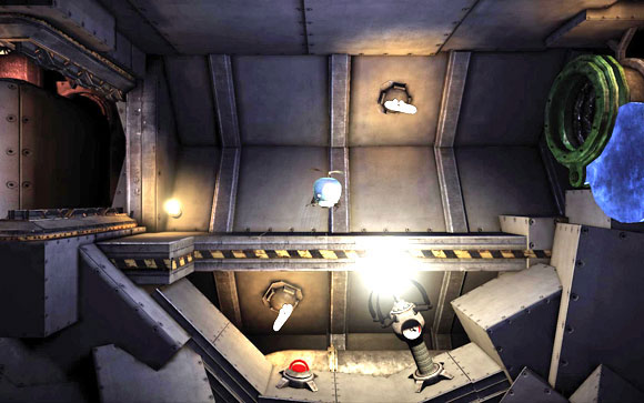 Once the gate is open, move further - Pacemaker part 2: Map - Tunnel 3 - Walkthrough - Unmechanical - Game Guide and Walkthrough