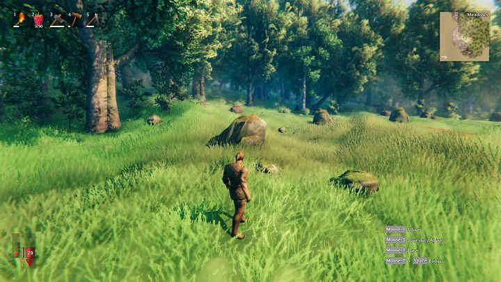 The best place to build your first shelter is the Meadows biome – this is the safest and most hospitable biome in Valheim - Valheim: Day 1 - how to survive the beginning? Where to start? - Basics - Valheim Guide