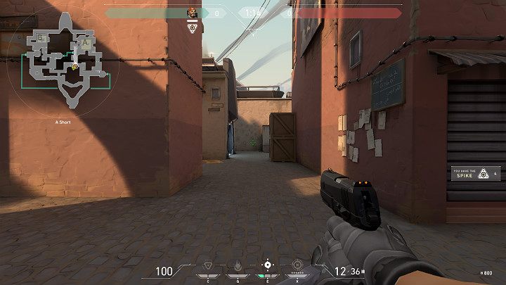 When attacking point A from A Shorts direction, pay attention to players located in A Lamps (behind the portal), behind the boxes on the right, and those who are definitely aiming from A Tower (Heaven) - Valorant: Bind map description for defenders and attackers, callouts - Maps - Valorant Guide