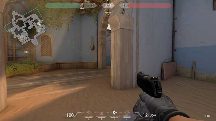 The player in the picture above took a position on the B Site from where they can observe the passage leading to the B Long - Valorant: Bind map description for defenders and attackers, callouts - Maps - Valorant Guide