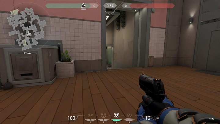 In the picture above you can see a player who took an example position at B Tower area (B Heaven) - Valorant: Split map description for defenders and attackers - Maps - Valorant Guide