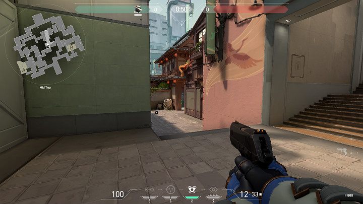 In the picture above you can see notice a player who took an example position at the Mid Top - Valorant: Split map description for defenders and attackers - Maps - Valorant Guide
