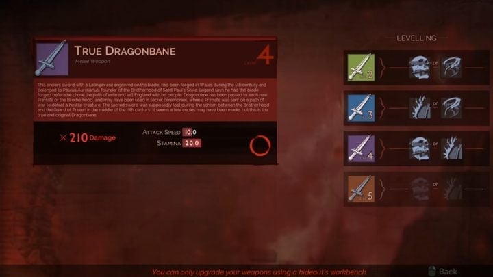 kemikalier De er Trafik How to get a legendary weapon (True Dragonbane) in Vampyr? - Vampyr Game  Guide | gamepressure.com