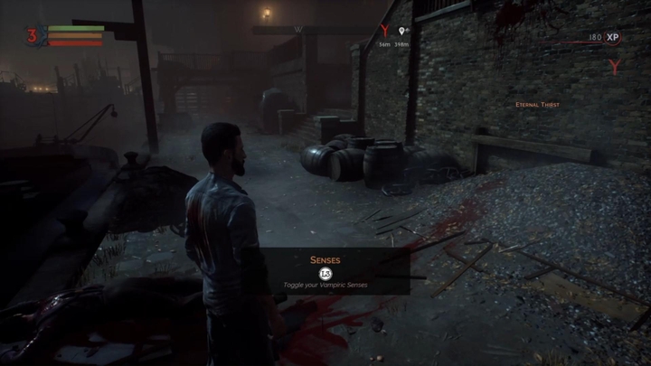 Eventually, you will go to the other side and get to the corpse - Eternal Thirst | Vampyr Walkthrough - Chapter 1: Quarantine - Vampyr Game Guide