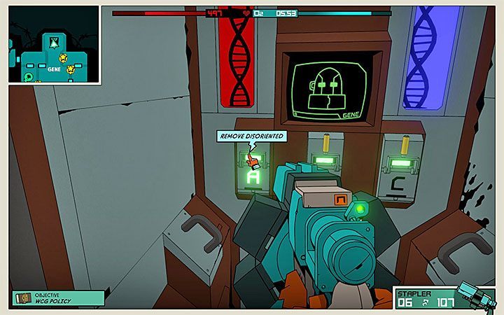 The second way is to use the gene machine in the GENE room - Traits in Void Bastards - Game basics - Void Bastards Guide and Tips