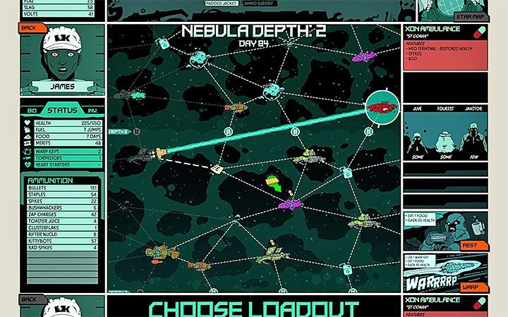 Das Standardschiff ist S – Nebula Exploration in Void Bastards – Spielgrundlagen – Void Bastards Guide und Tipps