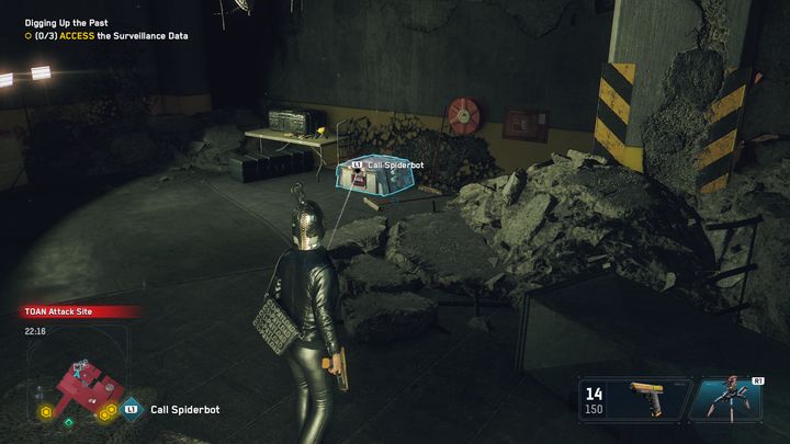 After you remove the parts from the police robot, call the arachnid - Watch Dogs Legion: Burying the past - a solusion, description of the passage - DedSec Missions - Watch Dogs Legion Guide