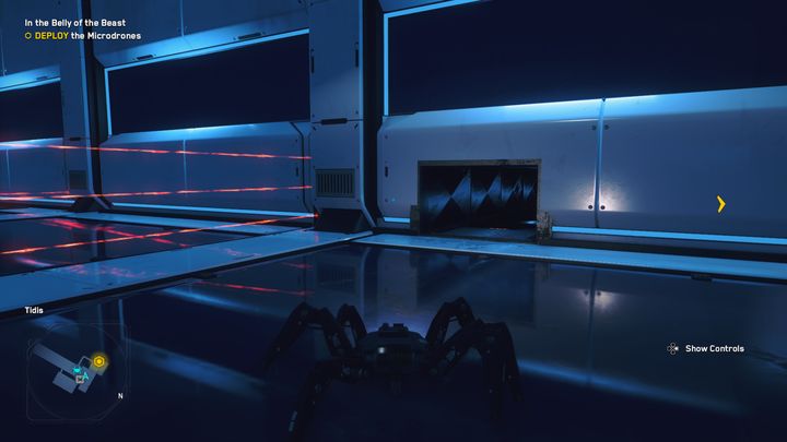 The last laser stage consists of 3 laser beams moving vertically and 3 horizontally - Watch Dogs Legion: In the Belly of the Beast - guide, walkthrough description - Albion Missions - Watch Dogs Legion Guide