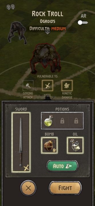 To win, you have to deal damage faster than your enemy in each fight - The Witcher Monster Slayer: The best potion - Crafting - Witcher Monster Slayer Guide