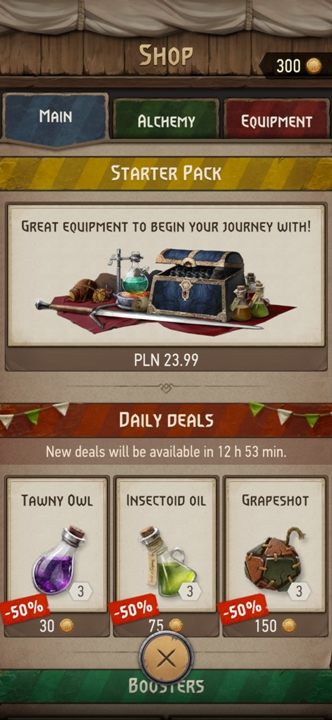 Items that are on sale during a given day - The Witcher Monster Slayer: In-game content - what can you buy? - Shop - The Witcher - guide to the game
