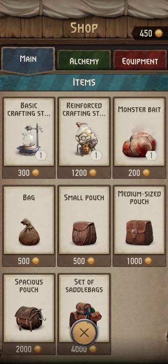 There are some interesting items that can be purchased in the store that affect the inventory' - The Witcher Monster Slayer: Resources - how to get? - Crafting - Witcher Monster Slayer Guide