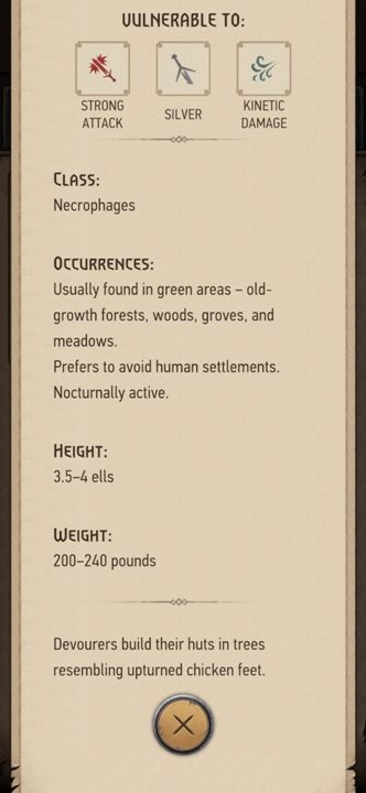 In the bestiary, you can find information about all monsters you have met - The Witcher Monster Slayer: Monster types - how do you identify them? - FAQ - Witcher Monster Slayer Guide